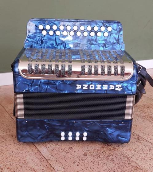 trekzak  trekharmonica Harmona CF gestemd, Muziek en Instrumenten, Accordeons, Zo goed als nieuw, Overige formaten, Overige merken