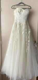 Strapless trouwjurk met vetersluiting, Kleding | Dames, Trouwkleding en Trouwaccessoires, Ophalen of Verzenden, Zo goed als nieuw