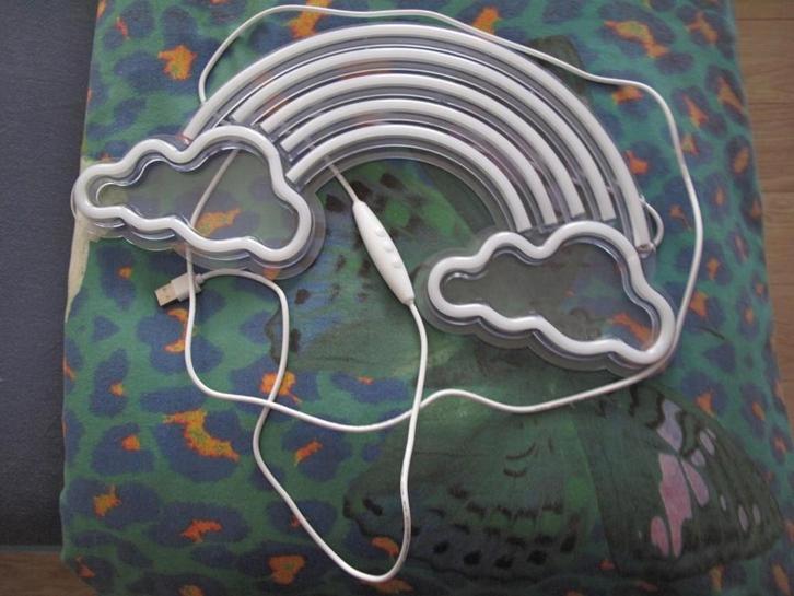 Neon verlichting LED 'Regenboog' USB, Huis en Inrichting, Lampen | Overige, Nieuw, Ophalen of Verzenden