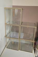 7 x xenos glazen boxen 15x15x15cm  en 1 6x6cm, Ophalen, Zo goed als nieuw