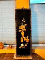 Aziatisch wandpaneel met parelmoer inleg, Ophalen, Gebruikt