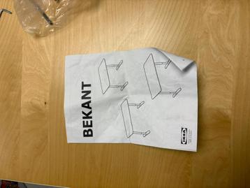 Bureau bekant in hoogte verstelbaar ikea 80 bij 120 cm - afbeelding 6