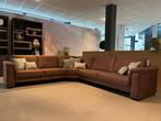 Stoere hoekbank in bruin microleder, Ophalen, 250 tot 300 cm, Stoer, Sommelsdijksehaven 19