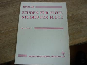 Kohler: Etuden fur flöte 1 op. 33 -  No. 1 beschikbaar voor biedingen