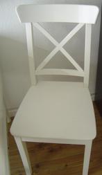 IKEA INGOLF Eetkamerstoel wit 2 stuks, Ophalen, Gebruikt, Twee, Wit