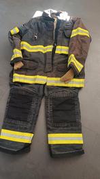 Amerikaans Brandweeruniform Jas & Broek brandweer helm, Ophalen of Verzenden, Gebruikt