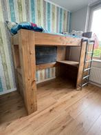Stoere Steiger houten hoogslaper. Met stijgerpijp trap, Ophalen, Zo goed als nieuw, Hoogslaper