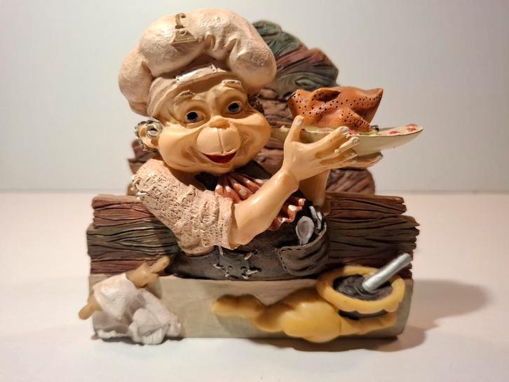 EFTELING "LAAF KOK" SERVETHOUDER uit 1999, Verzamelen, Efteling, Zo goed als nieuw, Beeldje of Poppetje, Ophalen of Verzenden