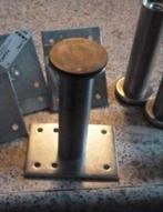 Ikea Capita poten - 2 stuks, Ophalen of Verzenden, Gebruikt, Metaal, Tafelpoot