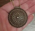 Statement Hanger, groot, sterling zilver Oosters, Mandala, Sieraden, Tassen en Uiterlijk, Kettinghangers, Overige voorstellingen