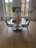 Vintage houten tafel, Huis en Inrichting, Tafels | Eettafels, Ophalen, Gebruikt, 100 tot 150 cm, 200 cm of meer