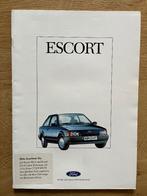 Autofolder/Brochure Ford Escort 1988, Boeken, Ophalen of Verzenden, Nieuw, Ford
