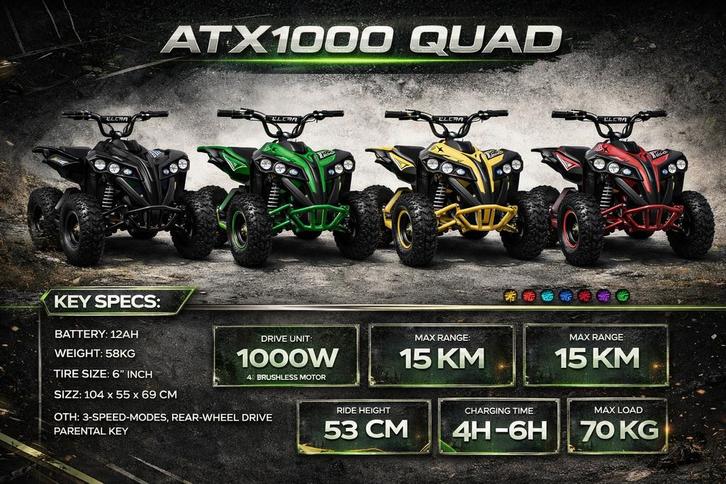 Kinder quad elektrisch, Motoren, Quads en Trikes, 11 kW of minder, Ophalen