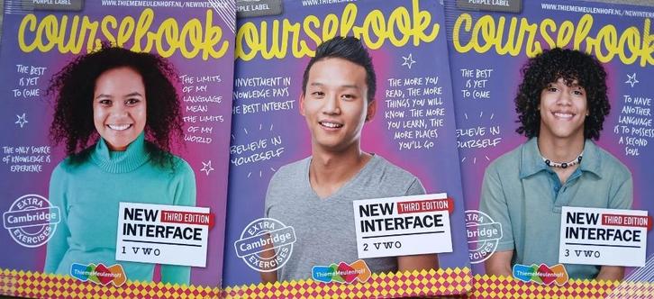 NEW INTERFACE 3e ed. VWO Coursebooks Engels deel 1+2+3 SET, Boeken, Schoolboeken, Gelezen, Engels, VWO, Verzenden