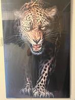 Poster leeuw in lijst, Ophalen, Rechthoekig Staand, Met lijst, Zo goed als nieuw