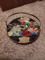 Vintage Japanse Satsuma schaal met handvat en tafelbelletje, Antiek en Kunst, Antiek | Keramiek en Aardewerk, Ophalen