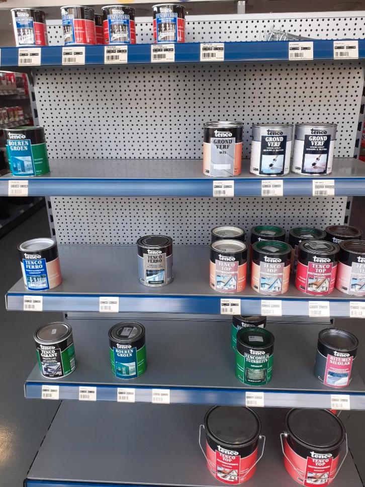 Te koop restpartij nieuwe Tenco verf, Doe-het-zelf en Verbouw, Verf, Beits en Lak, Nieuw, Overige kleuren, Ophalen