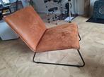 Mooie zgan fauteuil van kunstnubuckleer, Ophalen, Zo goed als nieuw, 75 tot 100 cm, 50 tot 75 cm