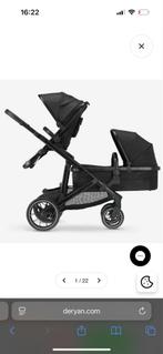 EVY V2 Duo Kinderwagen - Zwart - Duowagen, Duowagen, Zo goed als nieuw, Ophalen, Kinderwagen