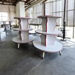 Vintage ronde etagere / winkelrek / vitrine, Huis en Inrichting, Ophalen