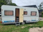 Detleffs camper 406 db caravan uit 1999, Caravans en Kamperen, Caravans, Vast bed, Rondzit, Reservewiel, Particulier