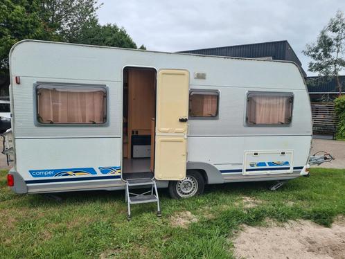 Detleffs camper 460 db caravan uit 1999, Caravans en Kamperen, Caravans, Particulier, tot en met 4, Rondzit, Vast bed, Reservewiel