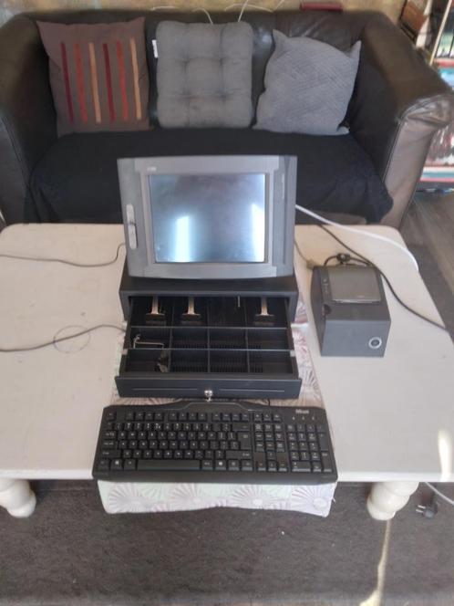 Kassa Systeem, Computers en Software, Desktop Pc's, Gebruikt, Minder dan 2 Ghz, HDD, Minder dan 4 GB, Met monitor, Ophalen
