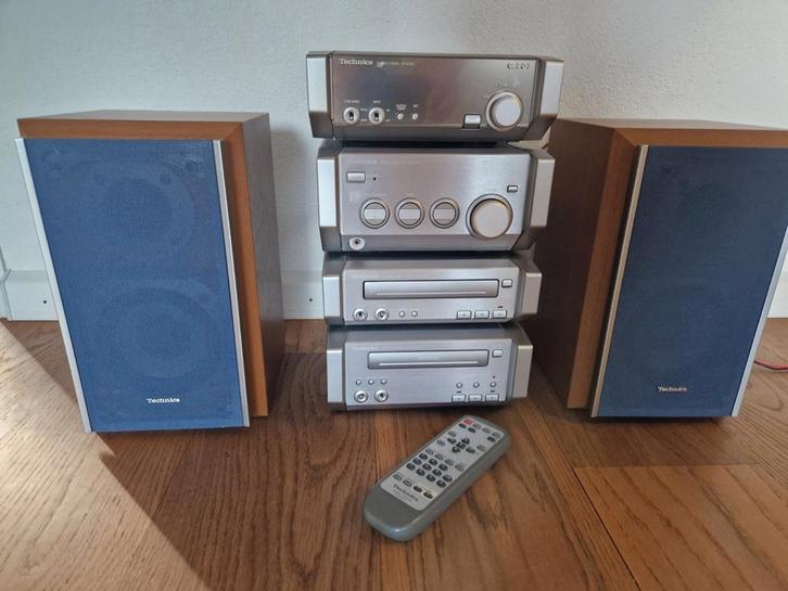 Complete Technics Stereo Set, kraakhelder en warm geluid, Audio, Tv en Foto, Stereo-sets, Gebruikt, Cassettedeck, Cd-speler, Tuner of Radio