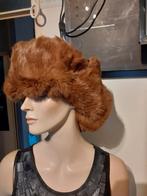 Prachtige RUSSISCHE echte bruine heren bontmuts bont muts, Ophalen of Verzenden, Zo goed als nieuw, Muts