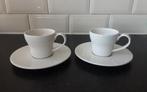 ZARA HOME espresso kopjes met schoteltjes 2 stuks, Overige materialen, Ophalen of Verzenden, Zo goed als nieuw, Overige stijlen