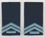 Set rang Korporaal 1e kl KLu, Kon Luchtmacht (donkerblauw), Ophalen of Verzenden, Luchtmacht, Nederland, Embleem of Badge