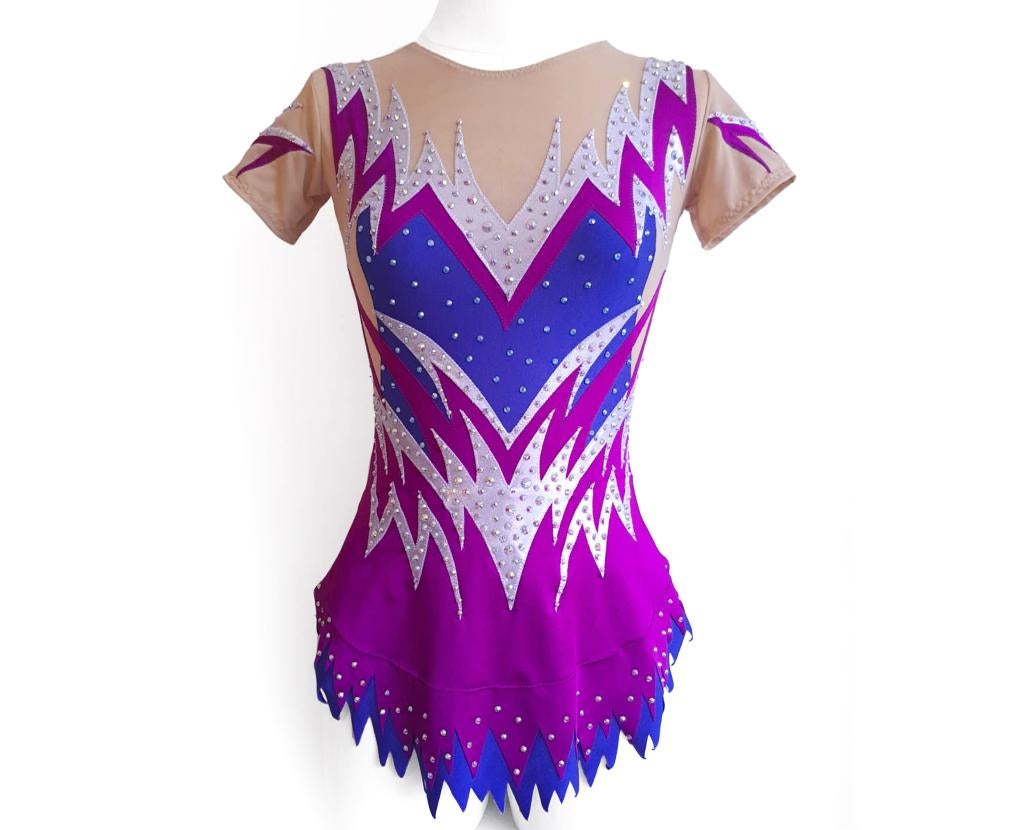 Nieuw Ritmische gymnastiek pakje mt 158, Sport en Fitness, Turnen, Materiaal, Paars, Nieuw, Ophalen of Verzenden