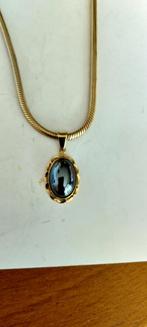 14 karaat gouden halsketting met 14 karaat gouden hanger, Sieraden, Tassen en Uiterlijk, Ophalen of Verzenden, Zo goed als nieuw