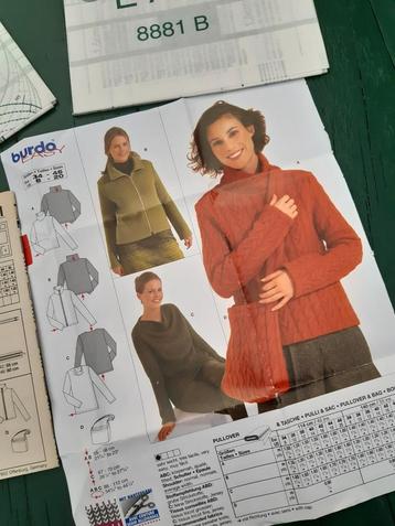 Burda knippatroon trui pullover vest tas dames beschikbaar voor biedingen