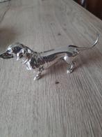 Zilveren Teckel Hond - Hoog Zilvergehalte, Antiek en Kunst, Ophalen of Verzenden