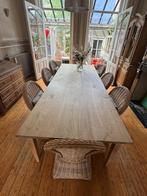 Zeer grote familietafel in teak, Huis en Inrichting, Tafels | Eettafels, Ophalen, 100 tot 150 cm, Klassiek - koloniaal, 200 cm of meer