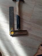 Klauwhamer en grote Winkelhaak van 30cm, Ophalen of Verzenden, Gebruikt