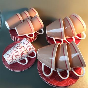 Villeroy & Boch Caffe Club 6 thee/ kopjes 7 espresso kopjes beschikbaar voor biedingen