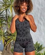 Gymshark Adapt Camo Seamless All in one maat S, Kleding | Dames, Ophalen of Verzenden, Zo goed als nieuw, Maat 36 (S), Grijs