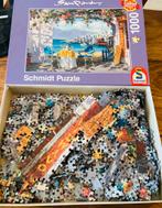 Schmidt puzzel Rendez-Vous op Mykonos 1000 stukjes, Sam Park, Ophalen of Verzenden, 500 t/m 1500 stukjes, Zo goed als nieuw, Legpuzzel