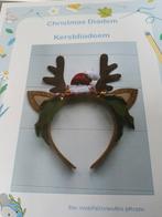 Patroon kerstdiadeem, Hobby en Vrije tijd, Vilt, Ophalen of Verzenden, Zo goed als nieuw, Boek of Patroon
