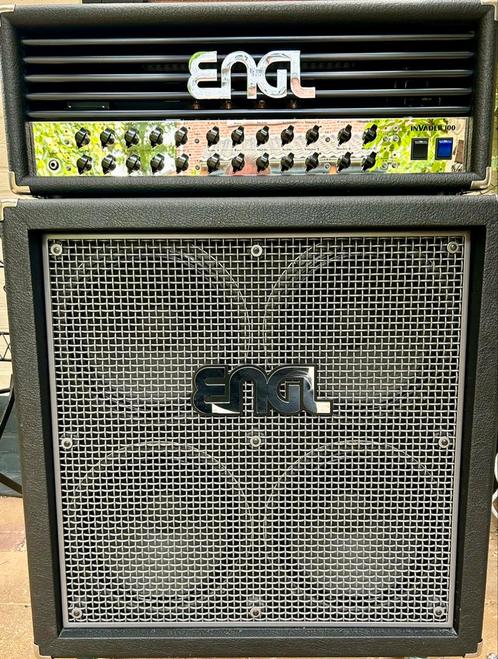 Engl invader 100 w top (nagekeken)+ Cabinet v60 speakers., Muziek en Instrumenten, Versterkers | Bas en Gitaar, Gebruikt, 100 watt of meer