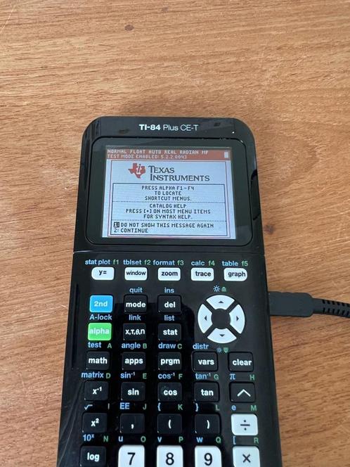 TI-84 Plus CE-T grafische rekenmachine, Diversen, Rekenmachines, Zo goed als nieuw, Grafische rekenmachine, Ophalen of Verzenden