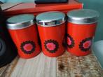 Brabantia jaren 70 3 blikken plus broodtrommel, Ophalen of Verzenden, Gebruikt, Overige