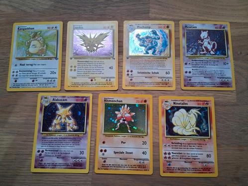 Pokémon Kaarten Base, Jungle, Fossil - Holo's & 1e Editie, Hobby en Vrije tijd, Verzamelkaartspellen | Pokémon, Gebruikt, Meerdere kaarten