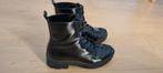 Bershka laklaarsjes maat 37 - weinig gedragen, Zwart, Lage of Enkellaarzen, Zo goed als nieuw, Bershka