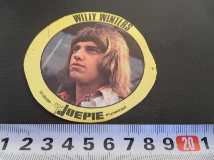 sticker  Joepie   WILLY WINTERS, Verzamelen, Stickers, Zo goed als nieuw, Ophalen