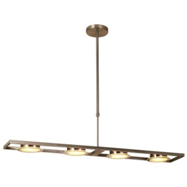 Hanglamp, Huis en Inrichting, Lampen | Hanglampen, Zo goed als nieuw, 75 cm of meer, Glas, Metaal, Ophalen