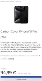 Iphone 15 pro max carbon cover, Telecommunicatie, Mobiele telefoons | Hoesjes en Frontjes | Overige merken, Ophalen of Verzenden