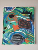 Abstract olieverfschilderij Cath Weegels, Ophalen